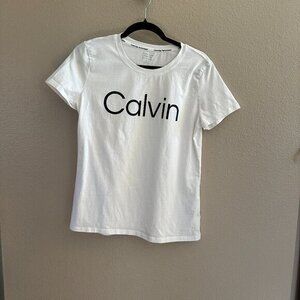 Calvin Klein White Short Sleeve Tee